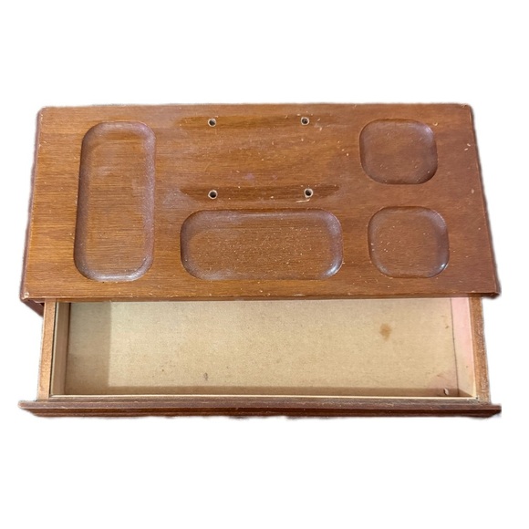 Vintage Wooden Jewelry Organizer Box - Picture 1 of 4